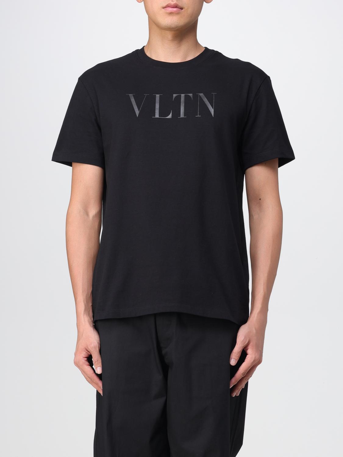 Valentino cotton t-shirt with tone-on-tone logo - Black