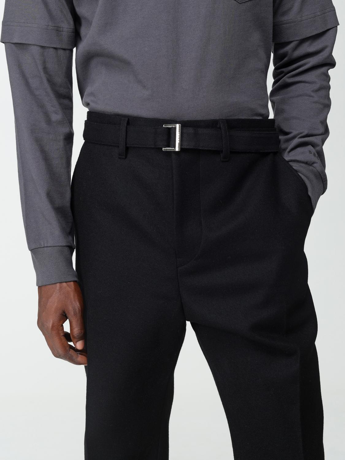 Sacai パンツ メンズ - ブラック | 03122M | GIGLIO.COM