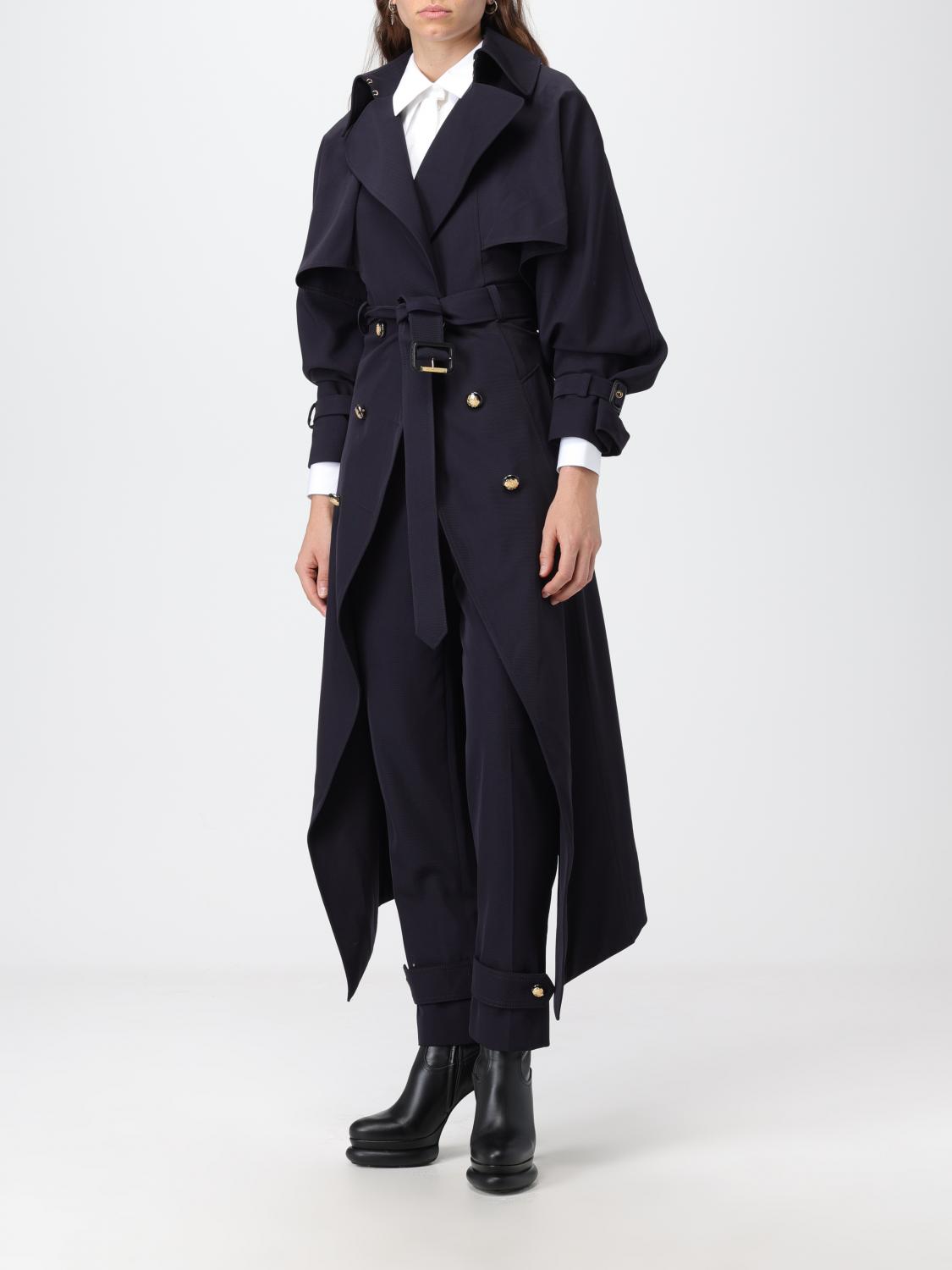 ALEXANDER MCQUEEN：コート レディース - ブルー | GIGLIO.COM