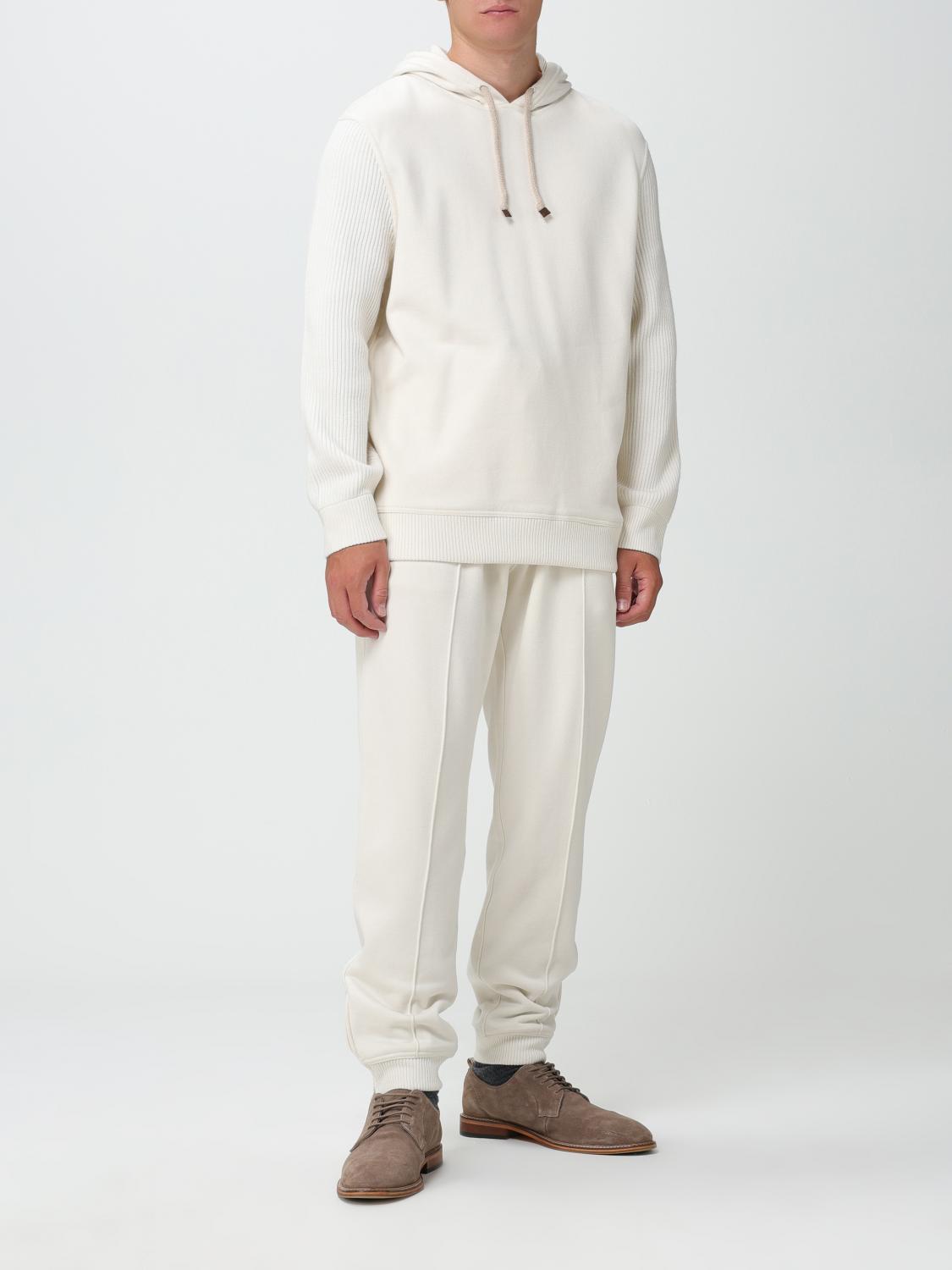 BRUNELLO CUCINELLI TROUSERS: Trousers men Brunello Cucinelli, Beige - Img 2