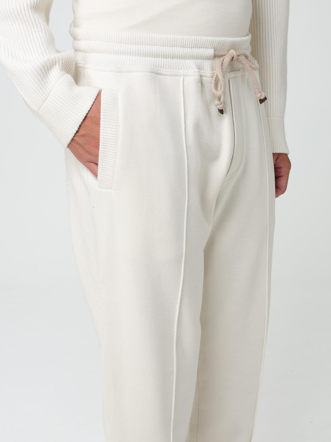 BRUNELLO CUCINELLI TROUSERS: Trousers men Brunello Cucinelli, Beige - Img 5