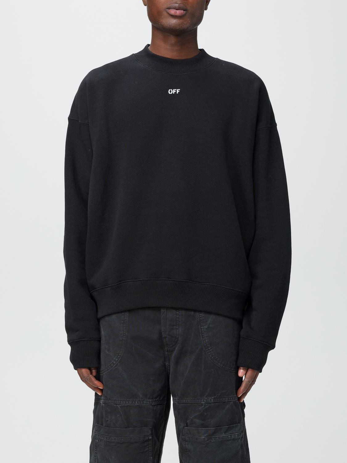 OFF-WHITE: cotton sweatshirt - Black | Off-White sweatshirt