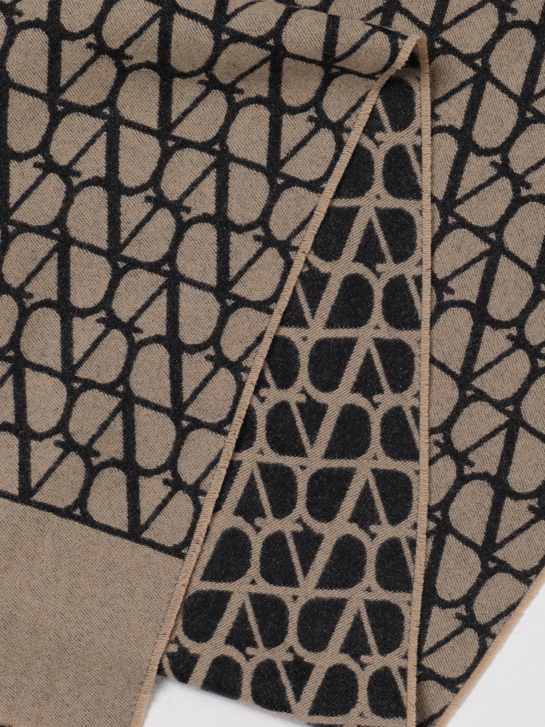 VALENTINO GARAVANI SCARF: Valentino Garavani Toile Iconographe wool and cashmere scarf, Beige - Img 3