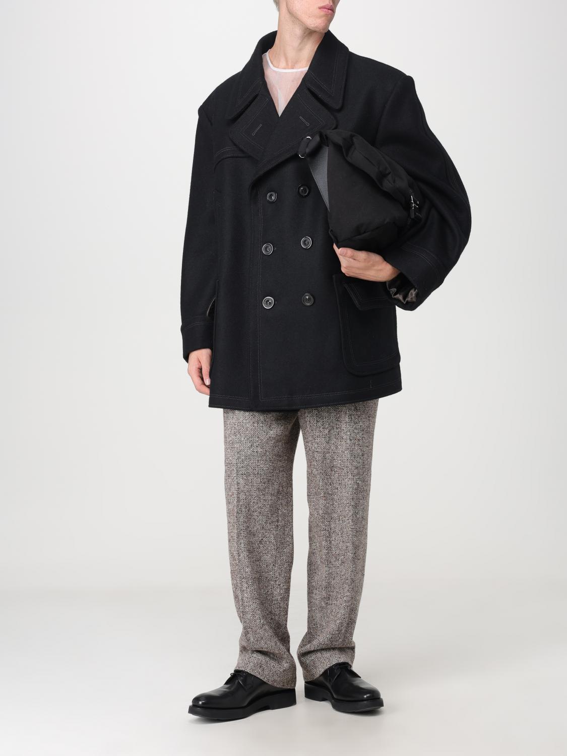 MAISON MARGIELA：コート メンズ - ブラック | GIGLIO.COMオンラインの