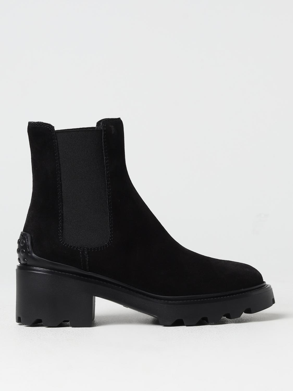 TOD'S FLACHE STIEFELETTEN: Stiefel damen Tod's, Schwarz - Img 1