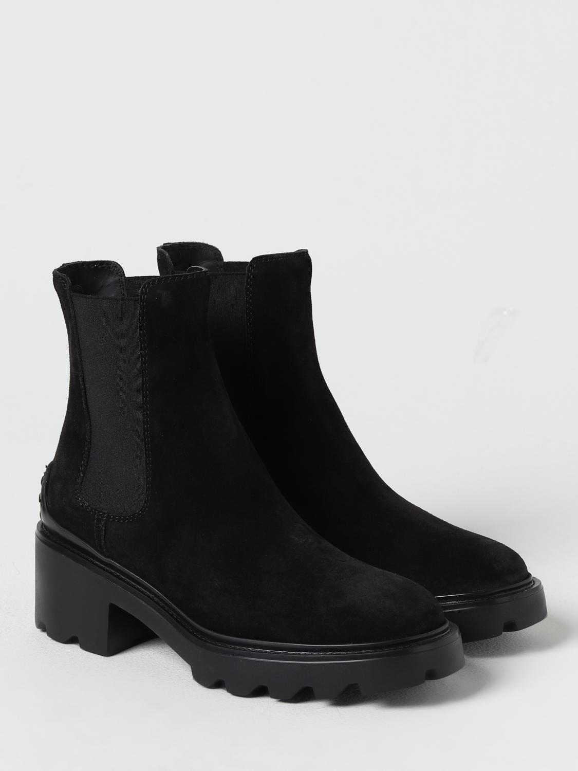 TOD'S FLACHE STIEFELETTEN: Stiefel damen Tod's, Schwarz - Img 2