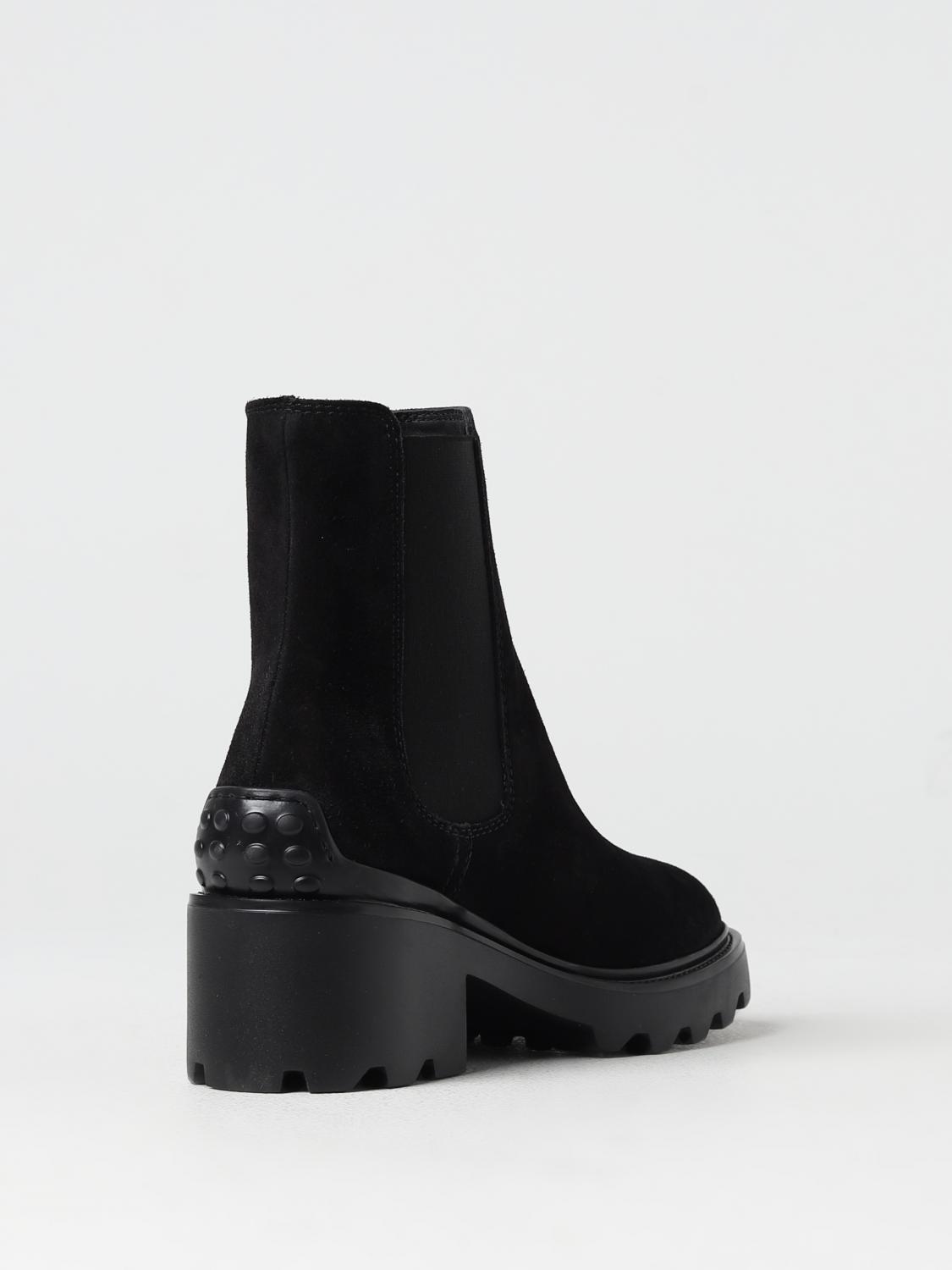 TOD'S FLACHE STIEFELETTEN: Stiefel damen Tod's, Schwarz - Img 3