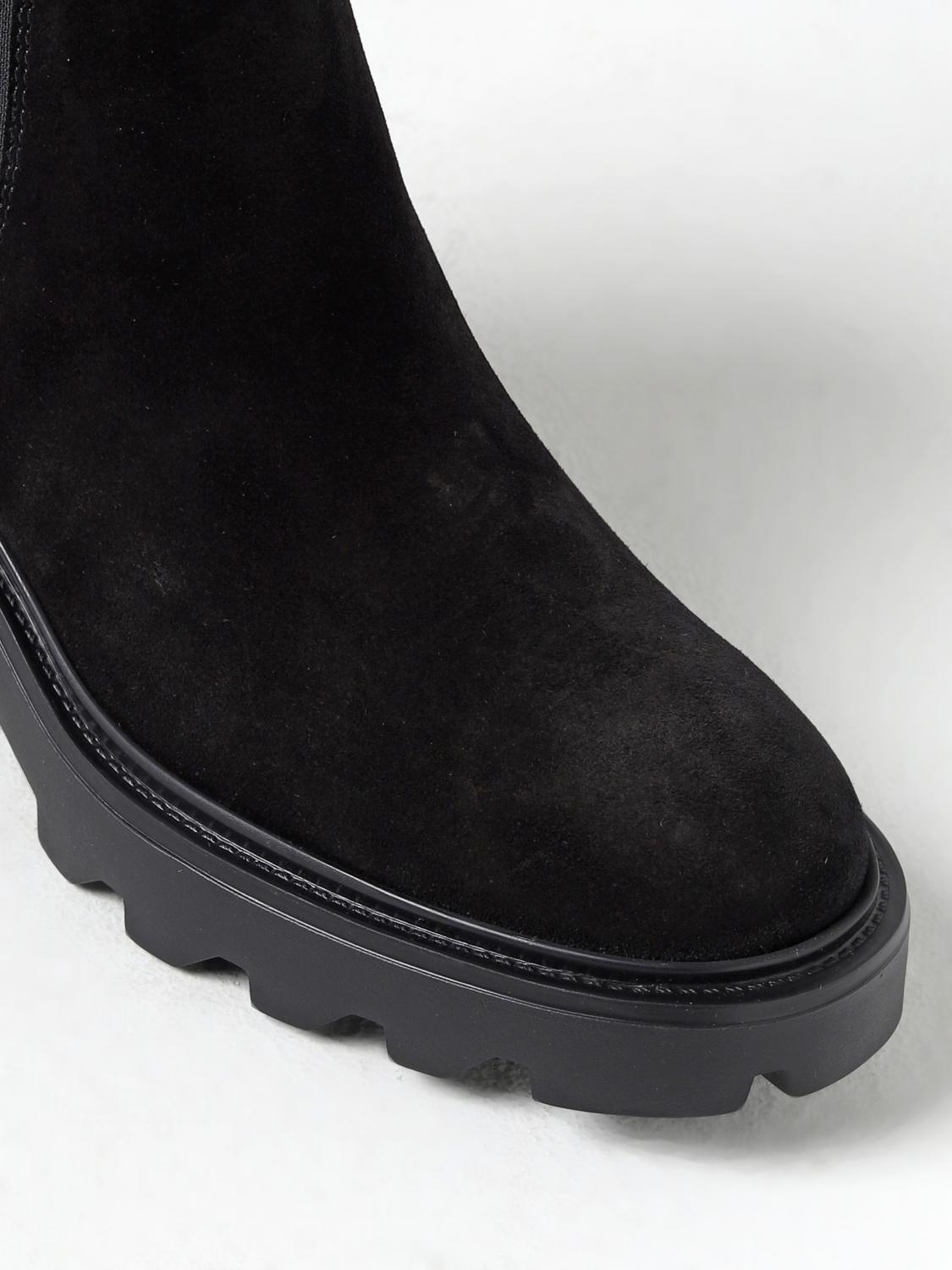 TOD'S FLACHE STIEFELETTEN: Stiefel damen Tod's, Schwarz - Img 4