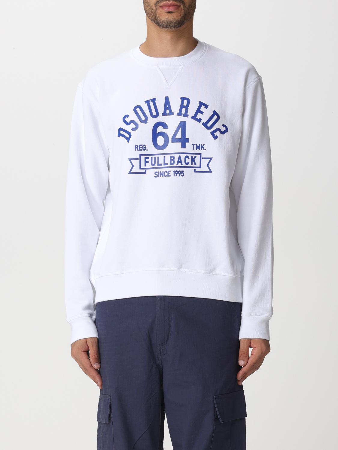 DSQUARED2 SWEATSHIRT: Pullover herren Dsquared2, Weiß - Img 1