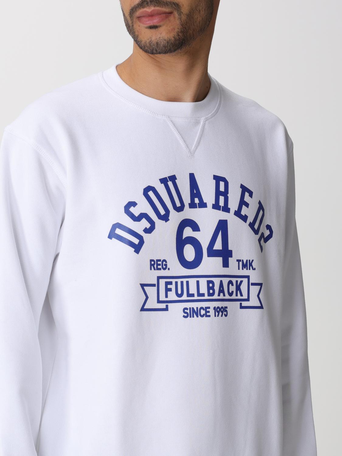 DSQUARED2 SWEATSHIRT: Pullover herren Dsquared2, Weiß - Img 3