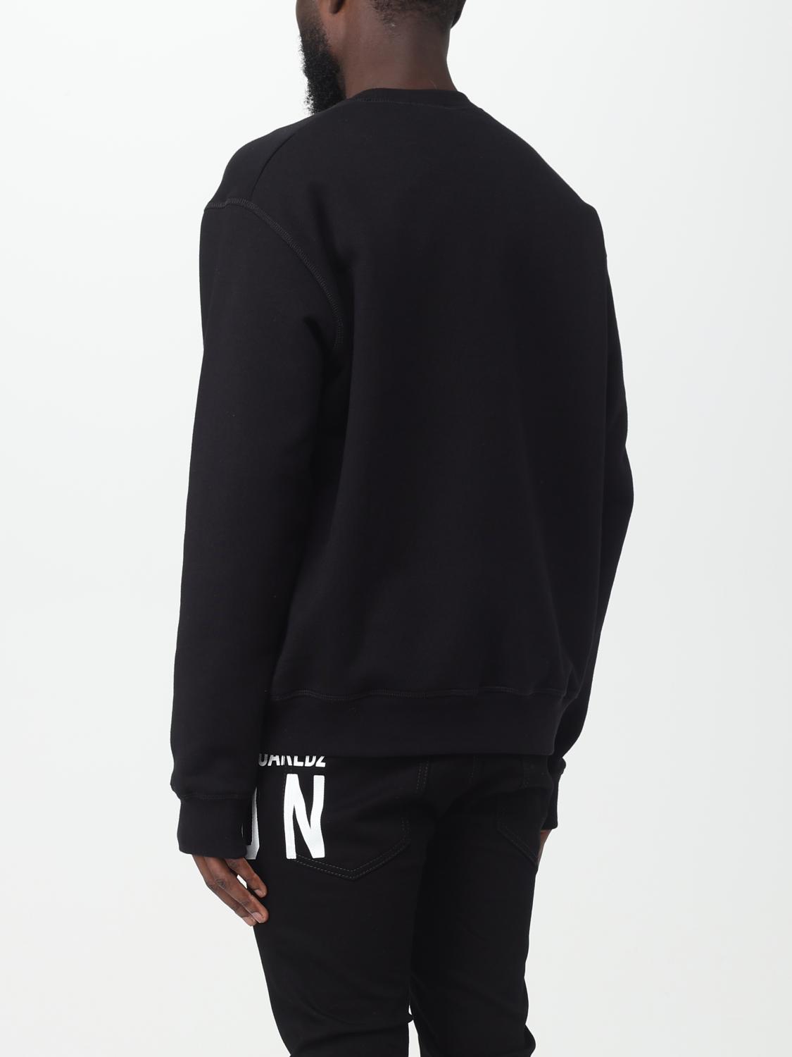DSQUARED2 SWEATSHIRT: Pullover herren Dsquared2, Schwarz - Img 3