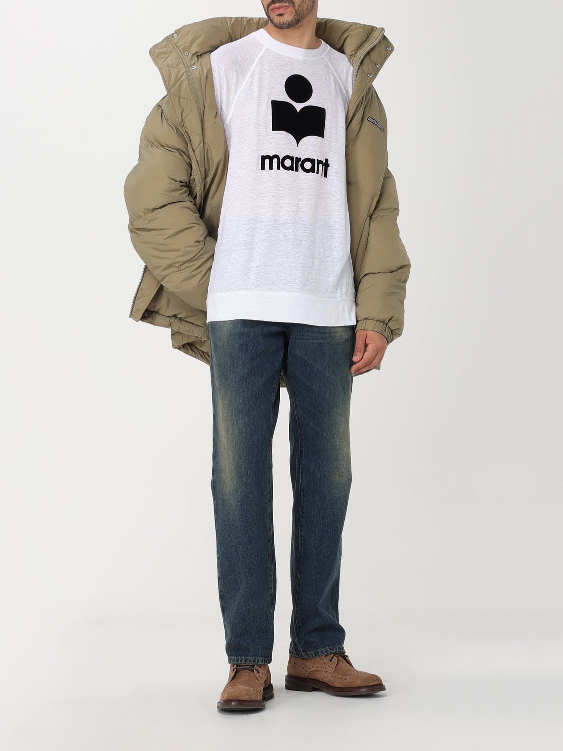 ISABEL MARANT 재킷: 재킷 남성 Isabel Marant, 그린 - Img 2