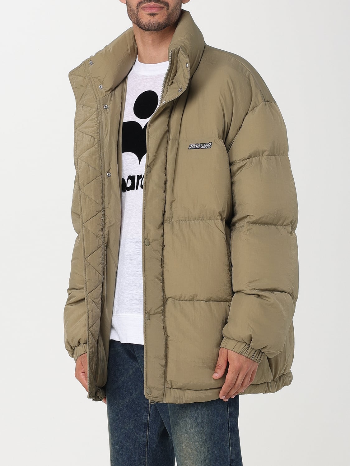 ISABEL MARANT 재킷: 재킷 남성 Isabel Marant, 그린 - Img 4