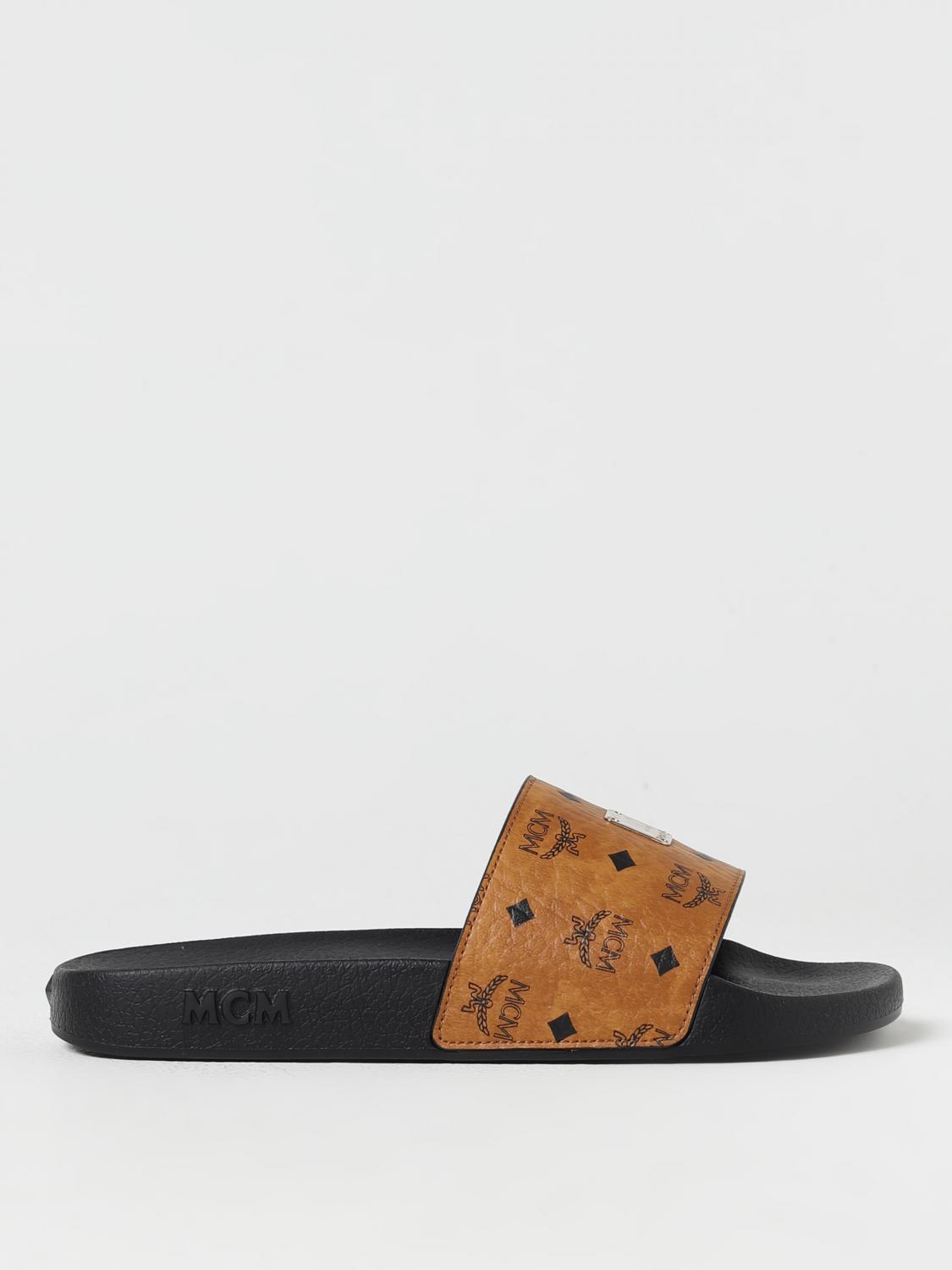 MCM FLACHE SANDALEN: Flache sandalen damen Mcm, Camel - Img 1