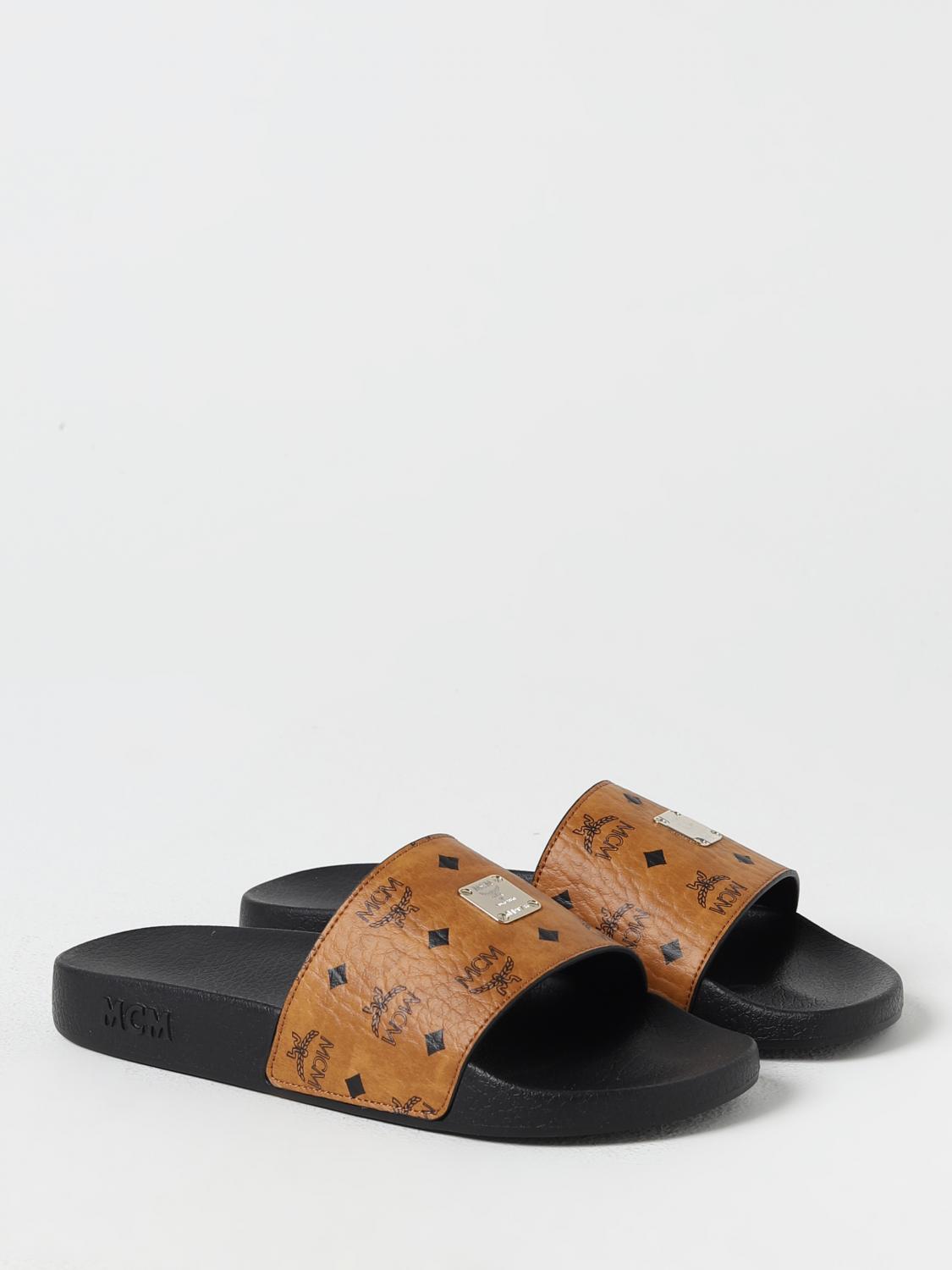 MCM FLACHE SANDALEN: Flache sandalen damen Mcm, Camel - Img 2