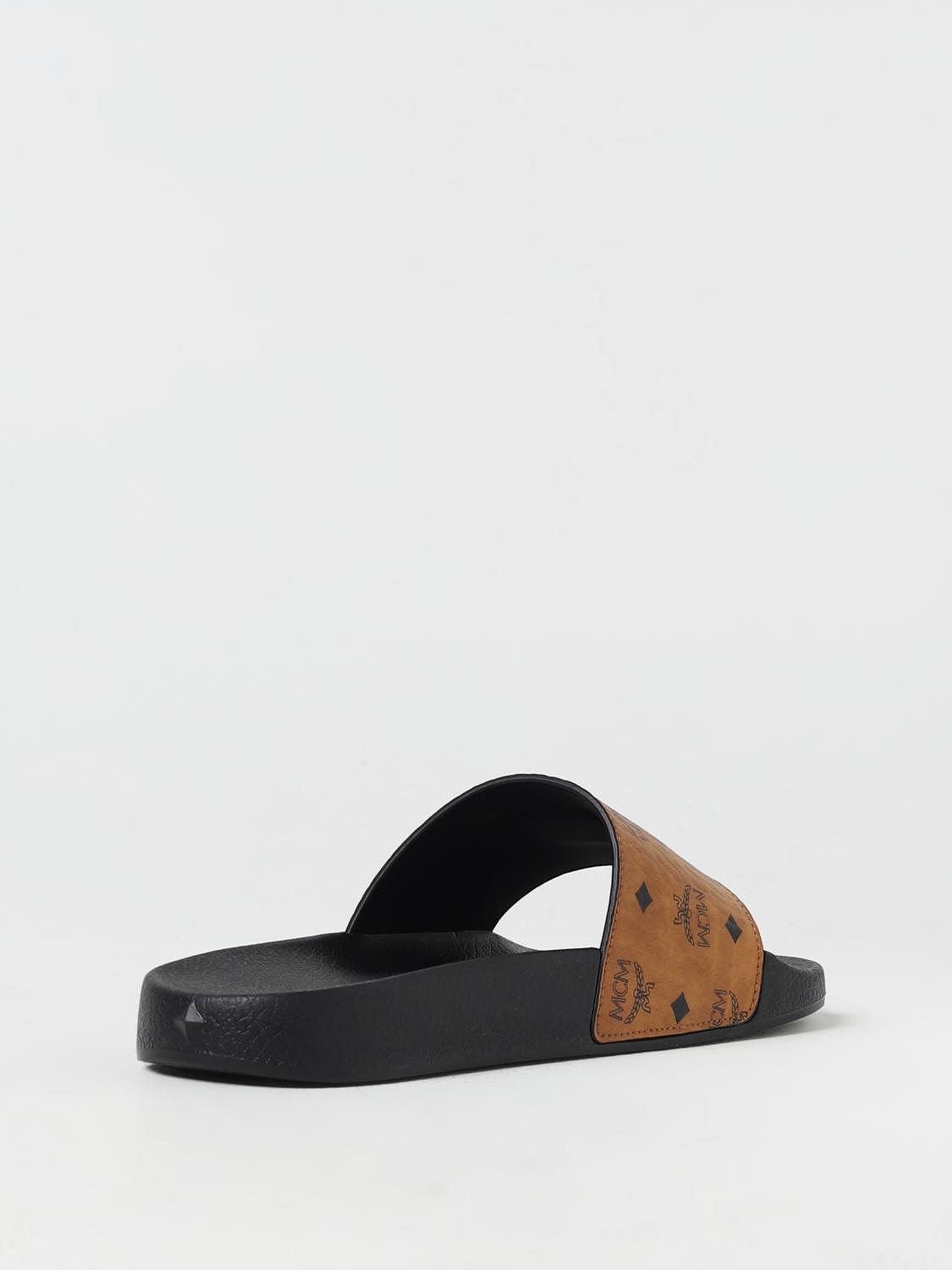 MCM FLACHE SANDALEN: Flache sandalen damen Mcm, Camel - Img 3