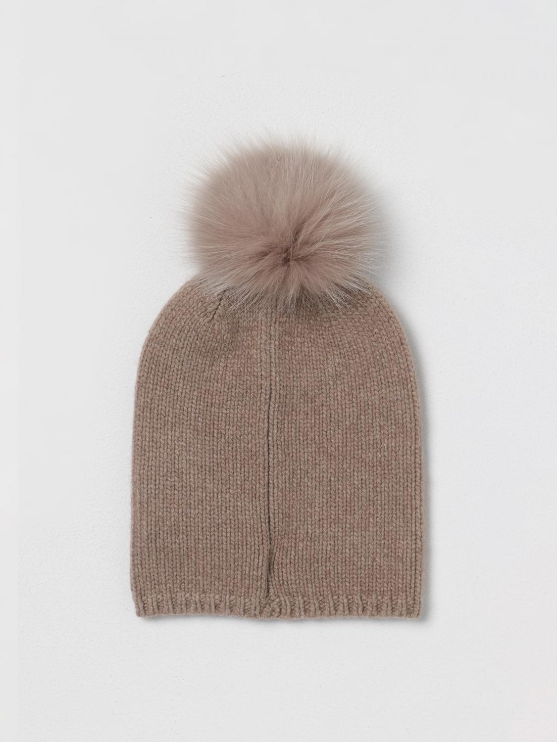 MAX MARA CAPPELLO: Cappello Max Mara in cashmere con pompon, Naturale - Img 2