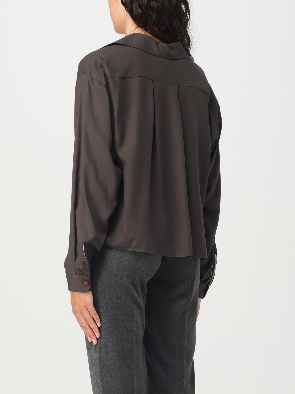 ALYSI TOP: Hemdbluse damen Alysi, Braun - Img 2