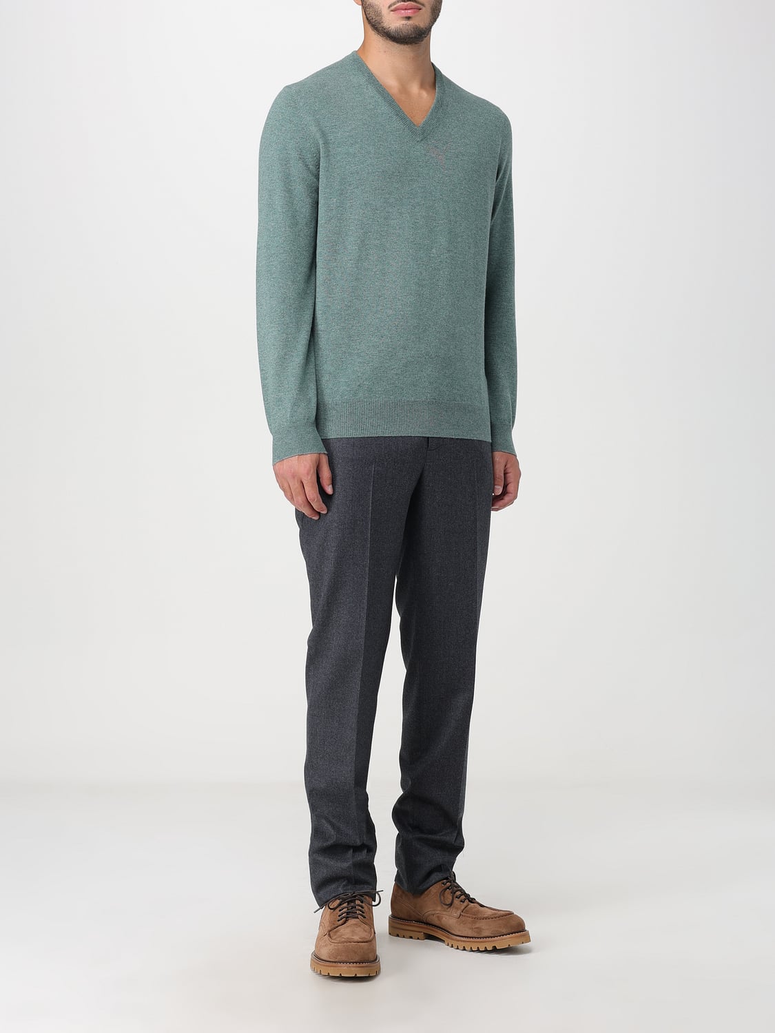 BRUNELLO CUCINELLI PULLOVER: Pullover herren Brunello Cucinelli, Grün - Img 2