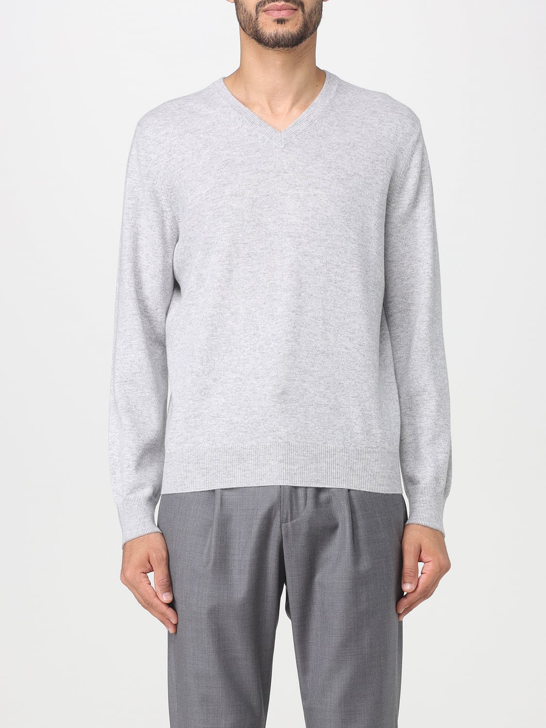 BRUNELLO CUCINELLI セーター: セーター メンズ Brunello Cucinelli, グレー - Img 1