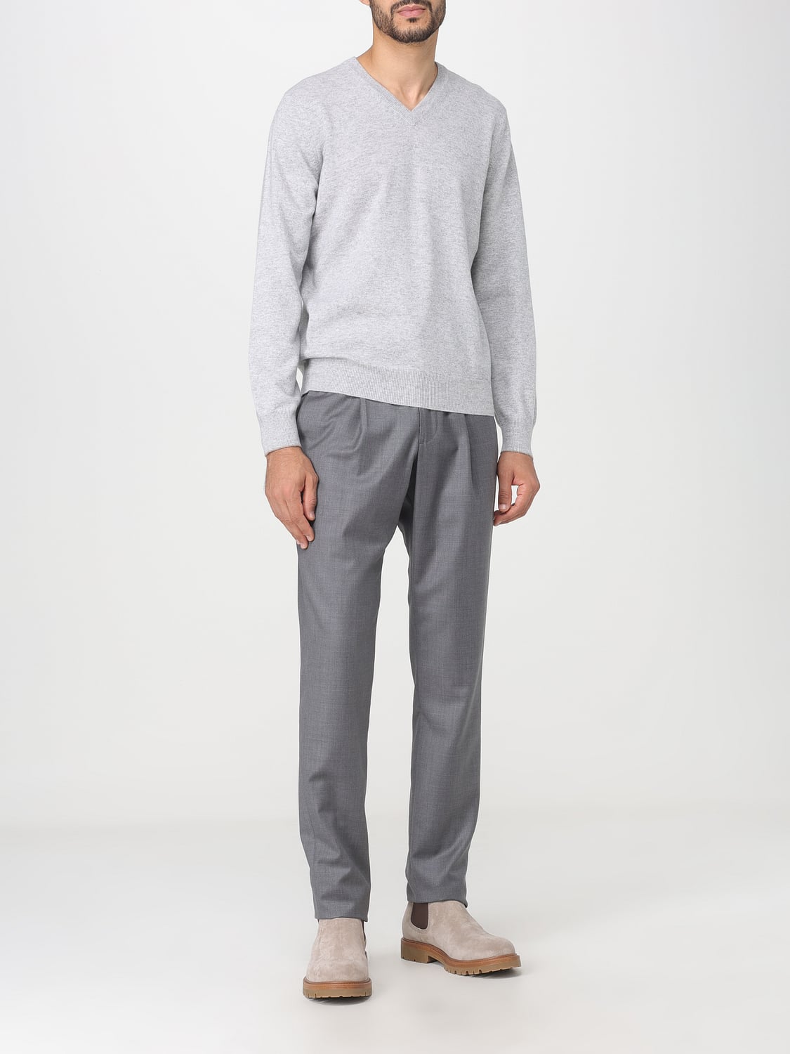 BRUNELLO CUCINELLI セーター: セーター メンズ Brunello Cucinelli, グレー - Img 2