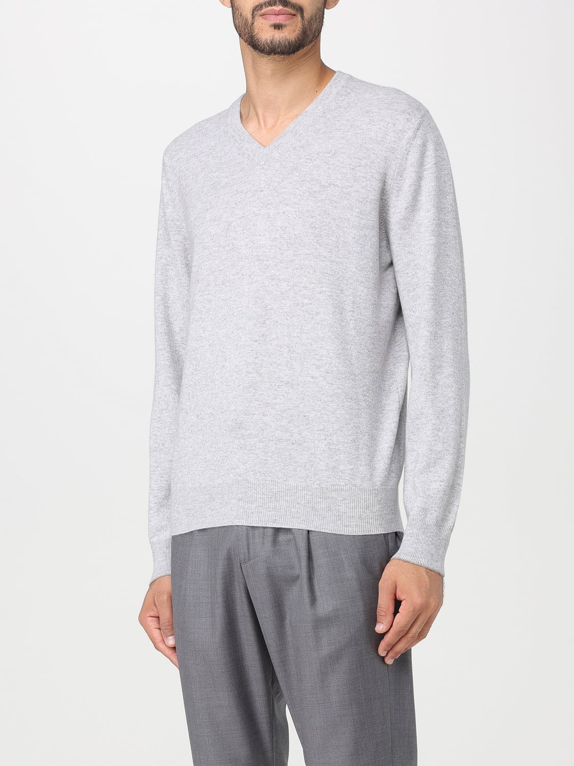 BRUNELLO CUCINELLI セーター: セーター メンズ Brunello Cucinelli, グレー - Img 4