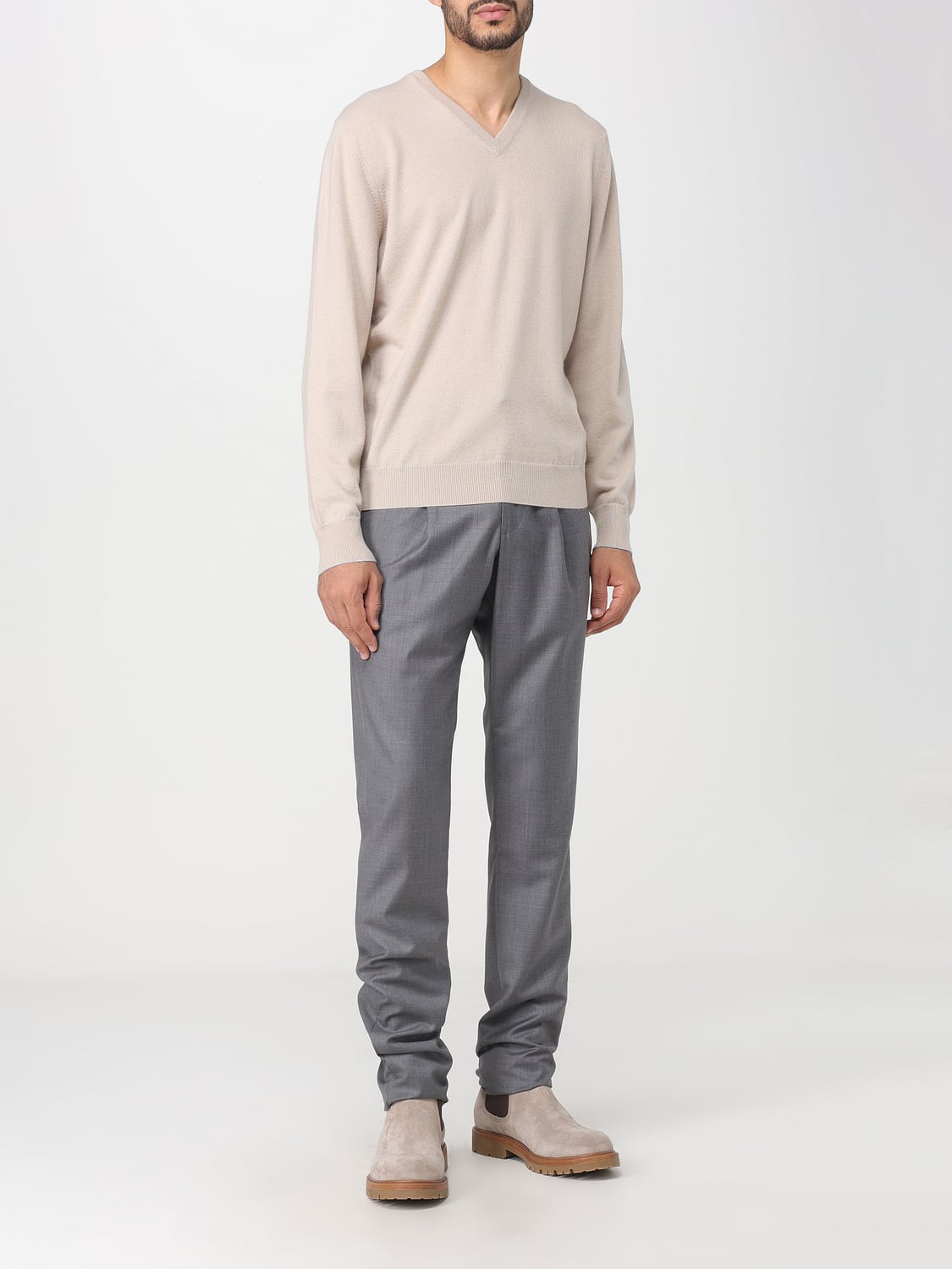BRUNELLO CUCINELLI SWEATER: Sweater men Brunello Cucinelli, Beige - Img 2