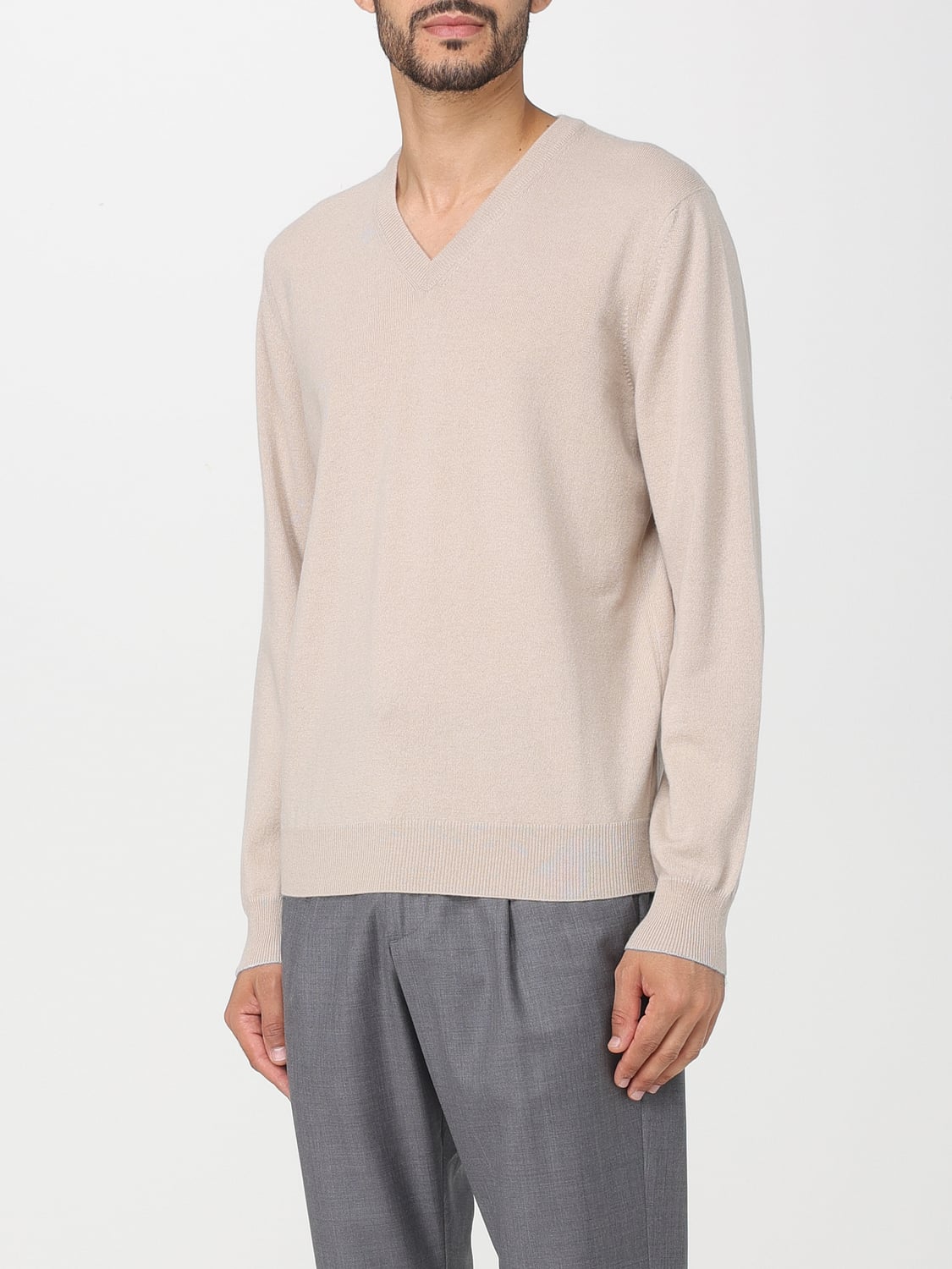BRUNELLO CUCINELLI SWEATER: Sweater men Brunello Cucinelli, Beige - Img 4