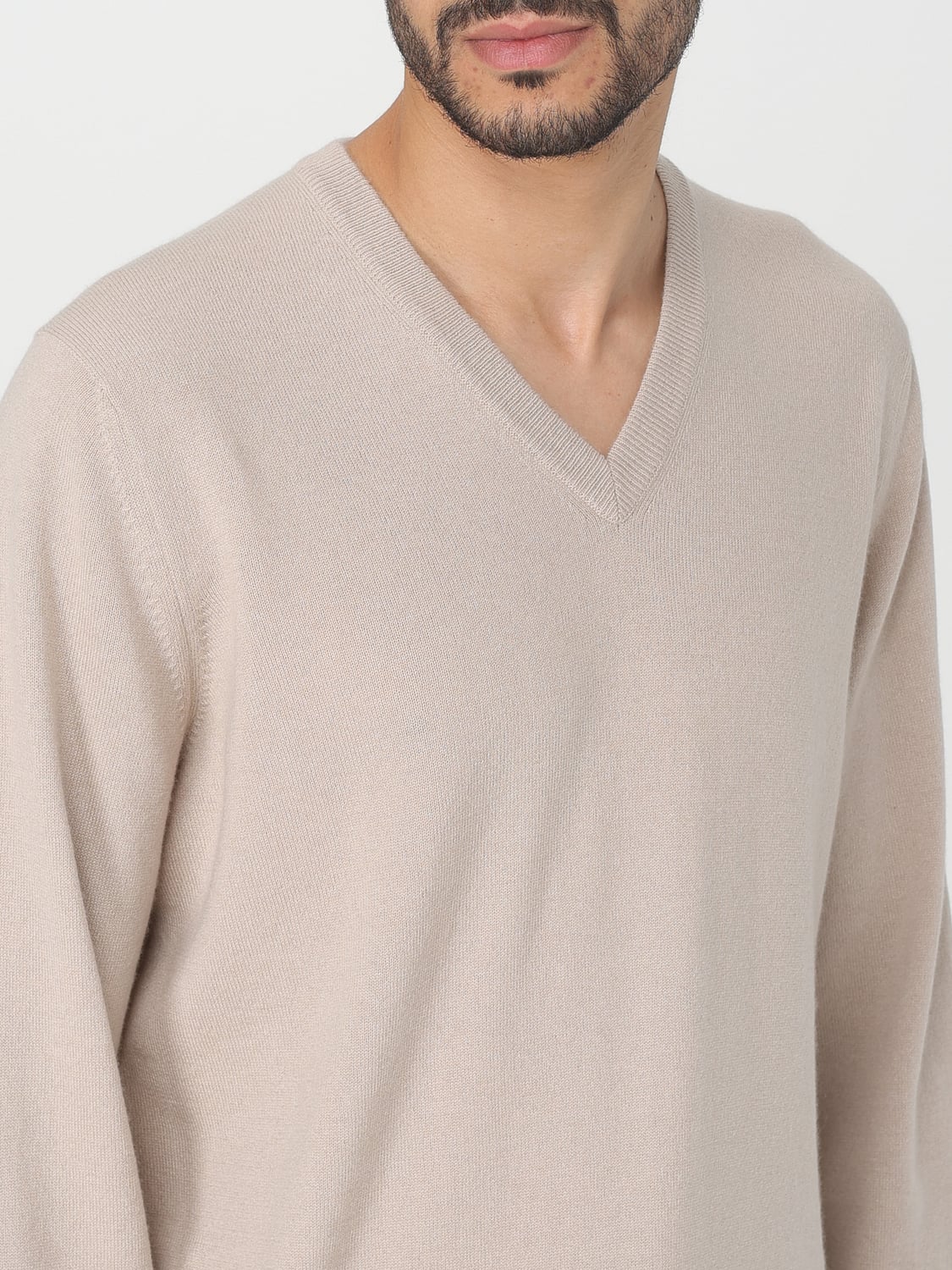BRUNELLO CUCINELLI SWEATER: Sweater men Brunello Cucinelli, Beige - Img 5