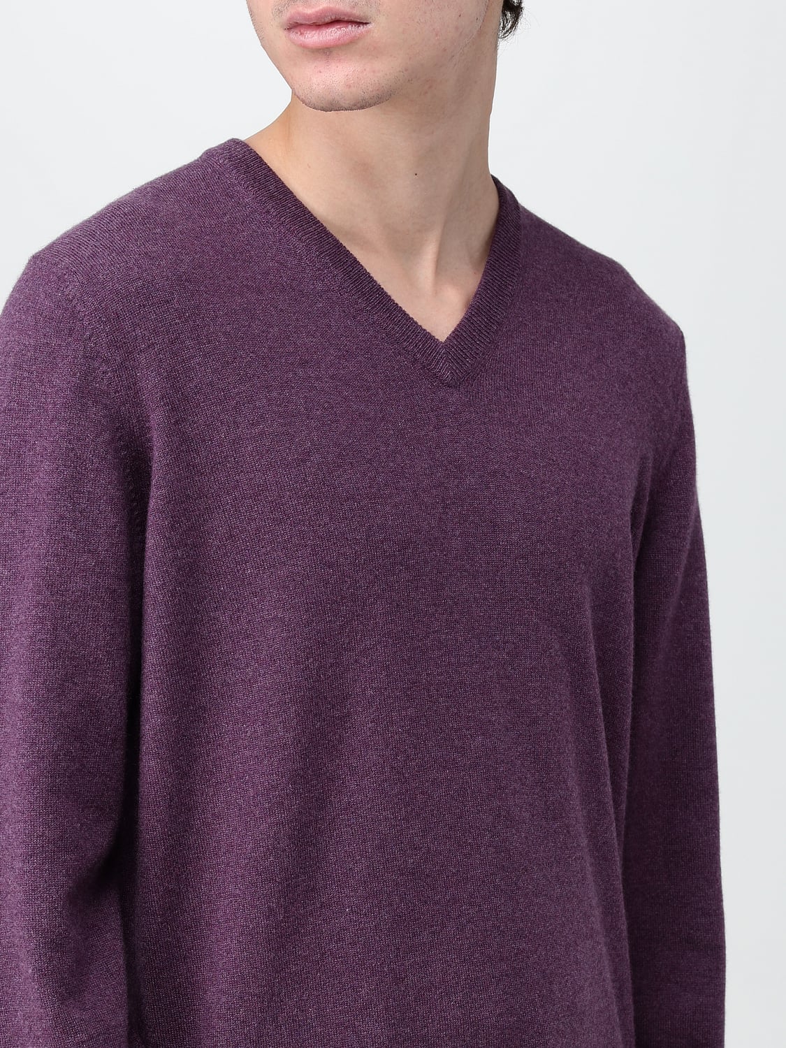 BRUNELLO CUCINELLI PULLOVER: Pullover herren Brunello Cucinelli, Pflaume - Img 5