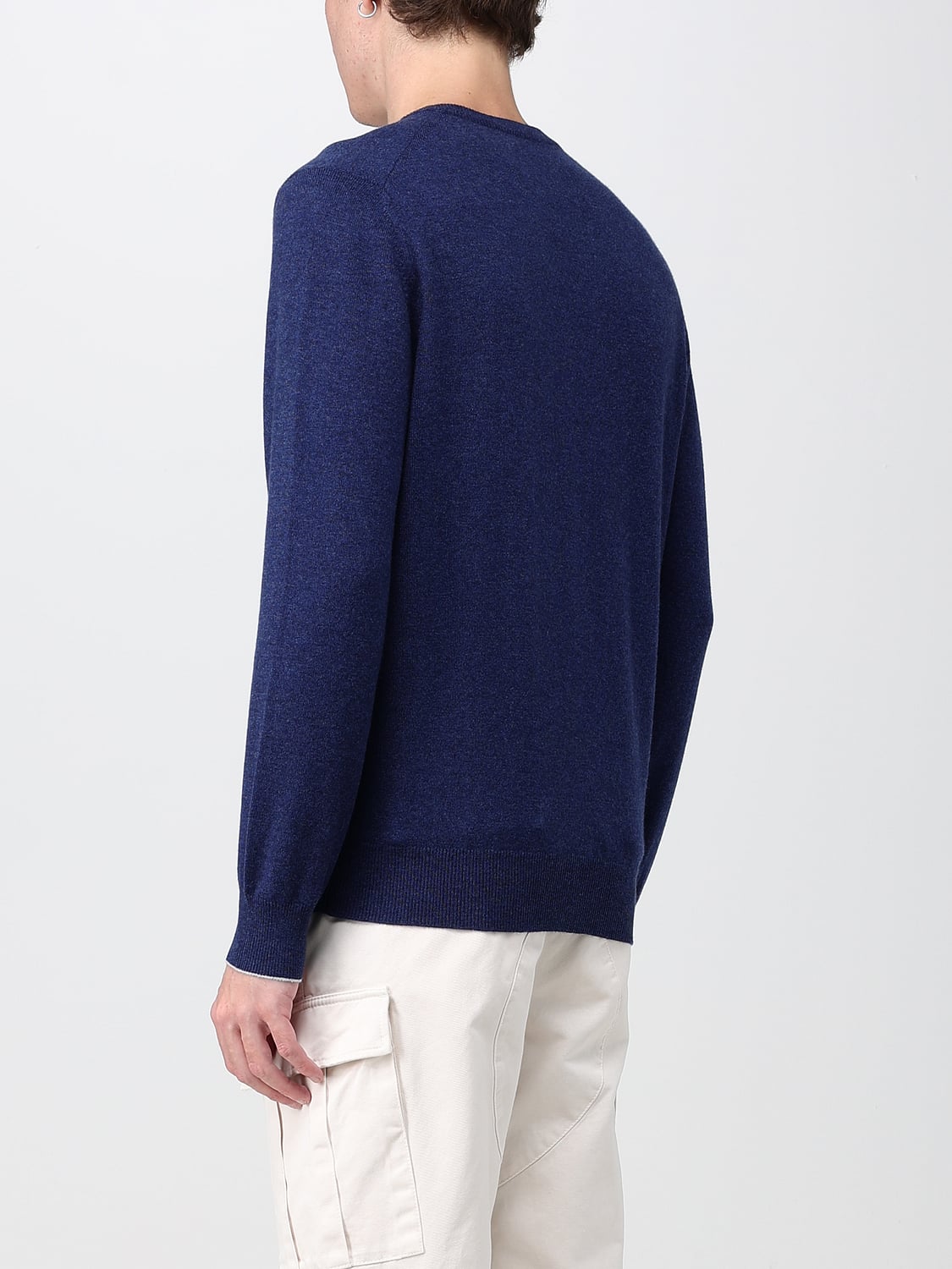 BRUNELLO CUCINELLI PULLOVER: Pullover herren Brunello Cucinelli, Blau 1 - Img 3