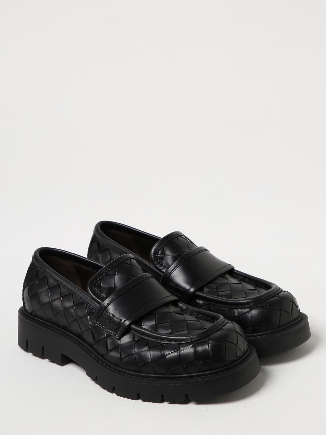 BOTTEGA VENETA：ローファー メンズ - ブラック | GIGLIO.COM