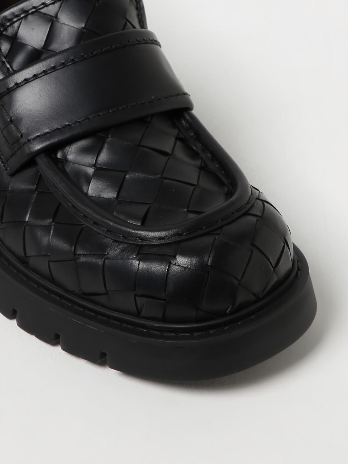 BOTTEGA VENETA：ローファー メンズ - ブラック | GIGLIO.COM