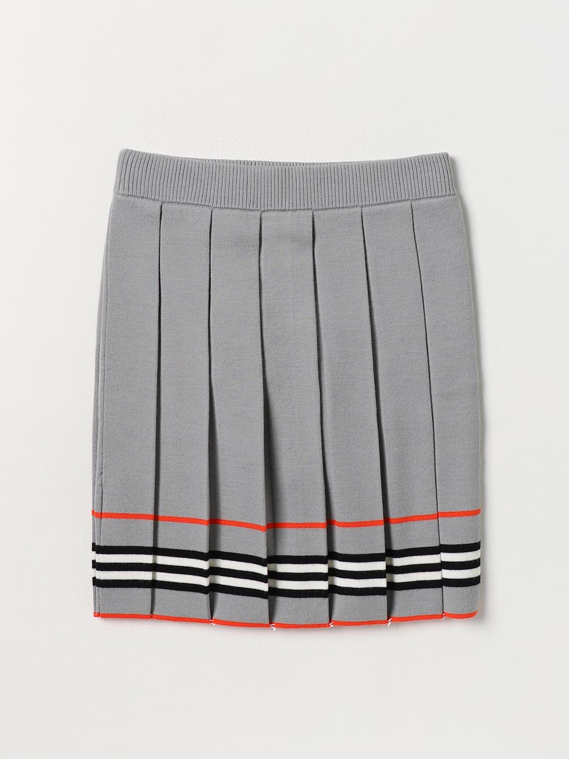 BURBERRY SKIRT: Skirt kids Burberry, Grey - Img 2