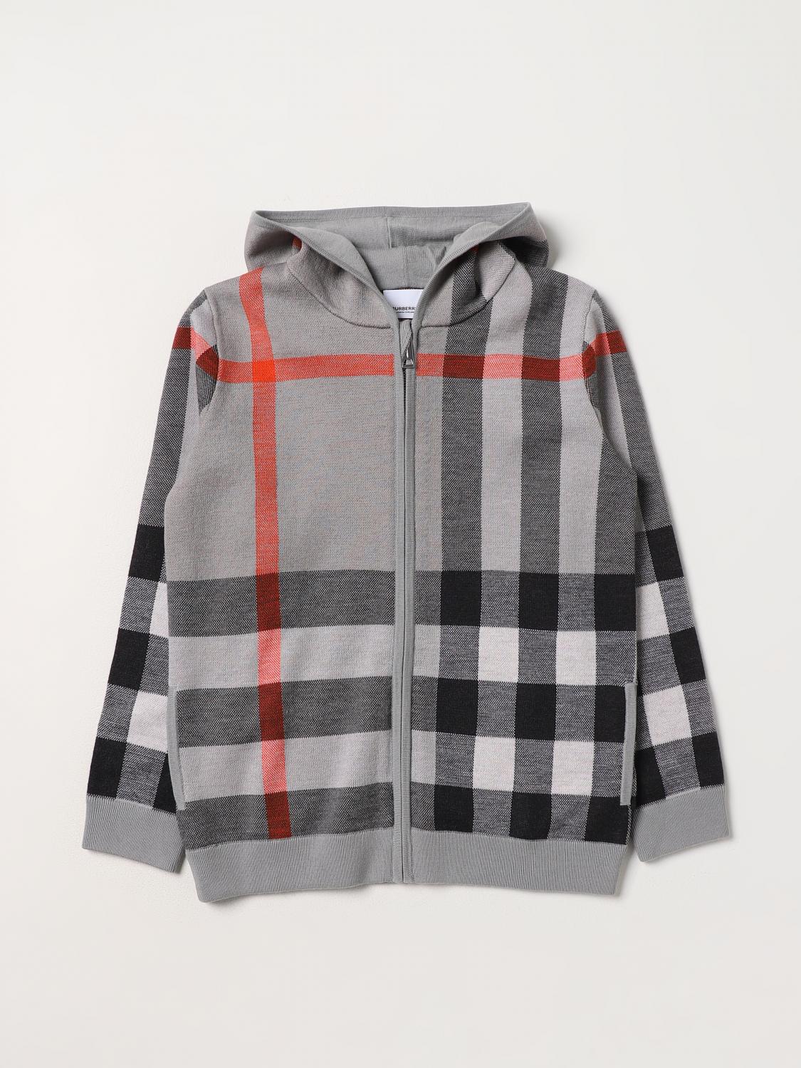 BURBERRY PULL: Pull enfant Burberry, Gris - Img 1