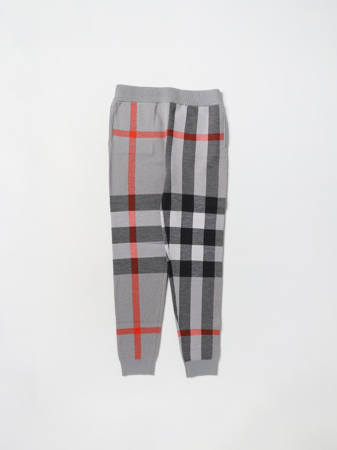 BURBERRY PANTS: Pants kids Burberry, Grey - Img 2