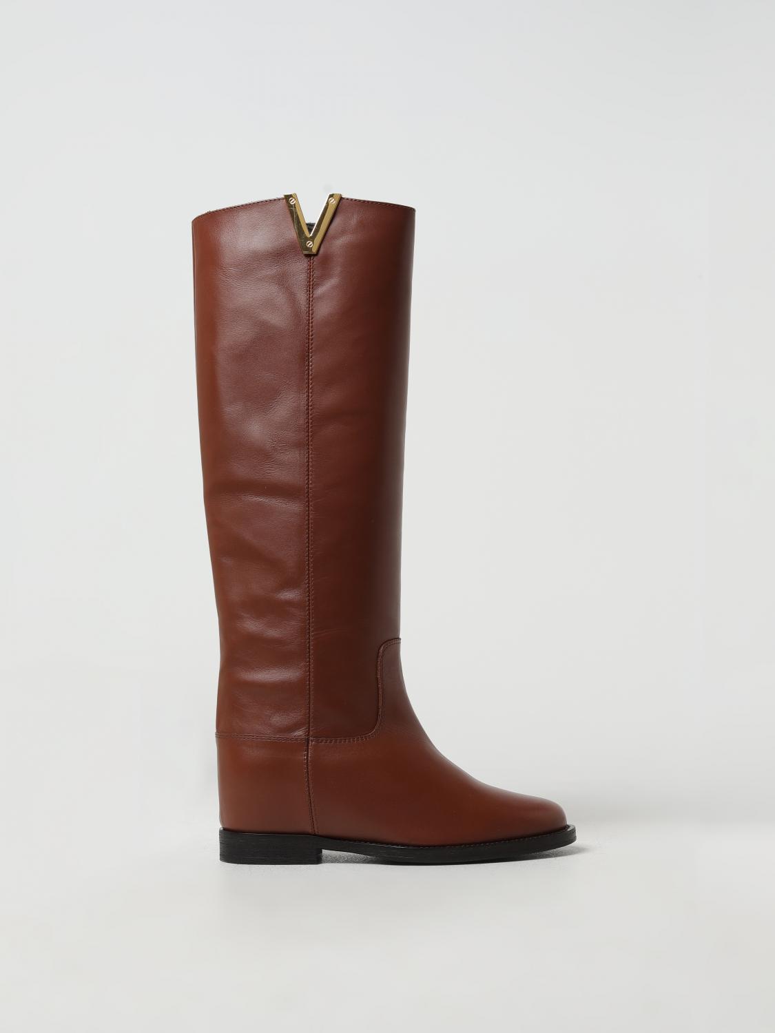 VIA ROMA 15 Shoes woman Brown Via Roma 15 boots 2568 online at GIGLIO.COM