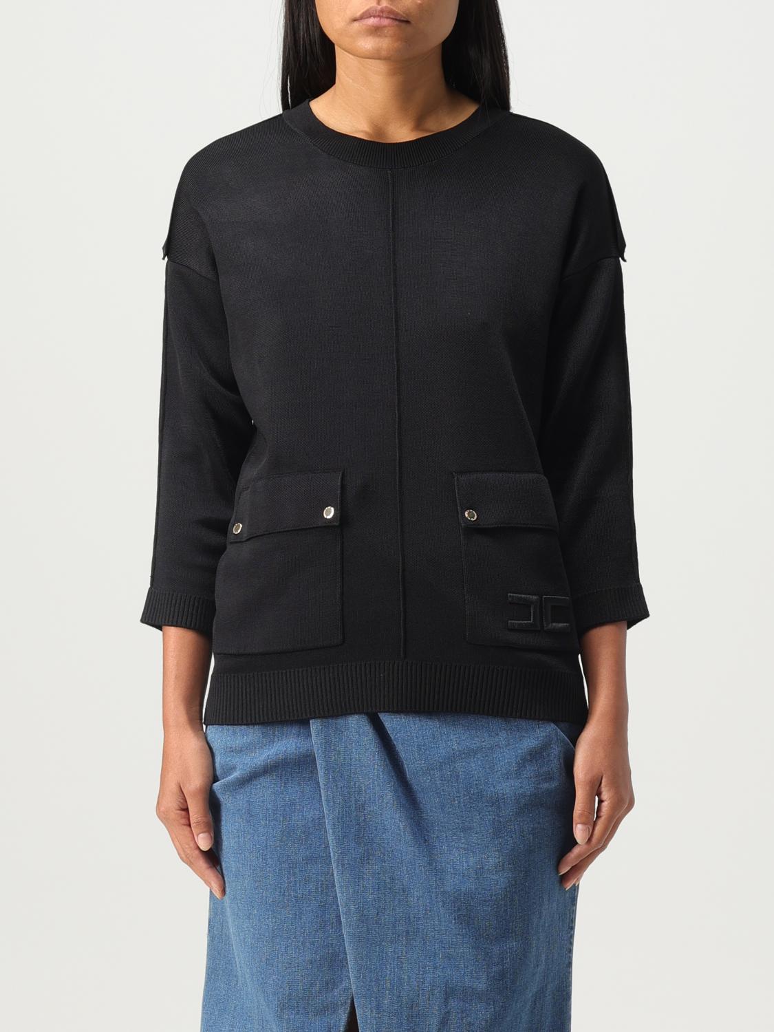 ELISABETTA FRANCHI PULL: Pull femme Elisabetta Franchi, Noir - Img 1