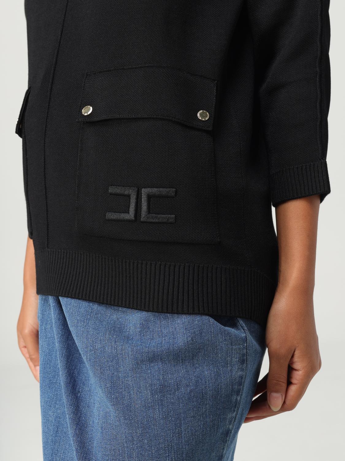 ELISABETTA FRANCHI PULL: Pull femme Elisabetta Franchi, Noir - Img 3