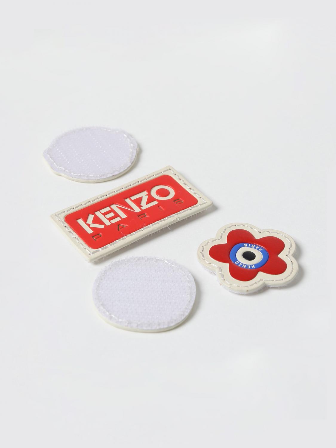 KENZO SET ACCESSORI: Set 4 patches Kenzo in pelle, Fantasia - Img 2