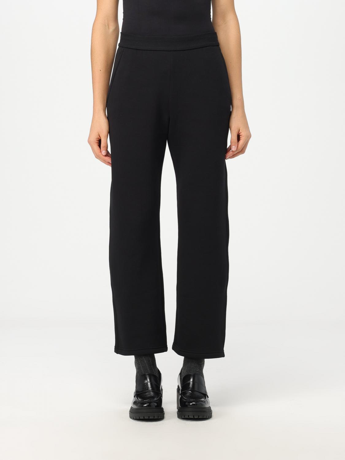 'S MAX MARA PANTALONI: Pantalone S Max Mara in misto cotone stretch, Nero - Img 1