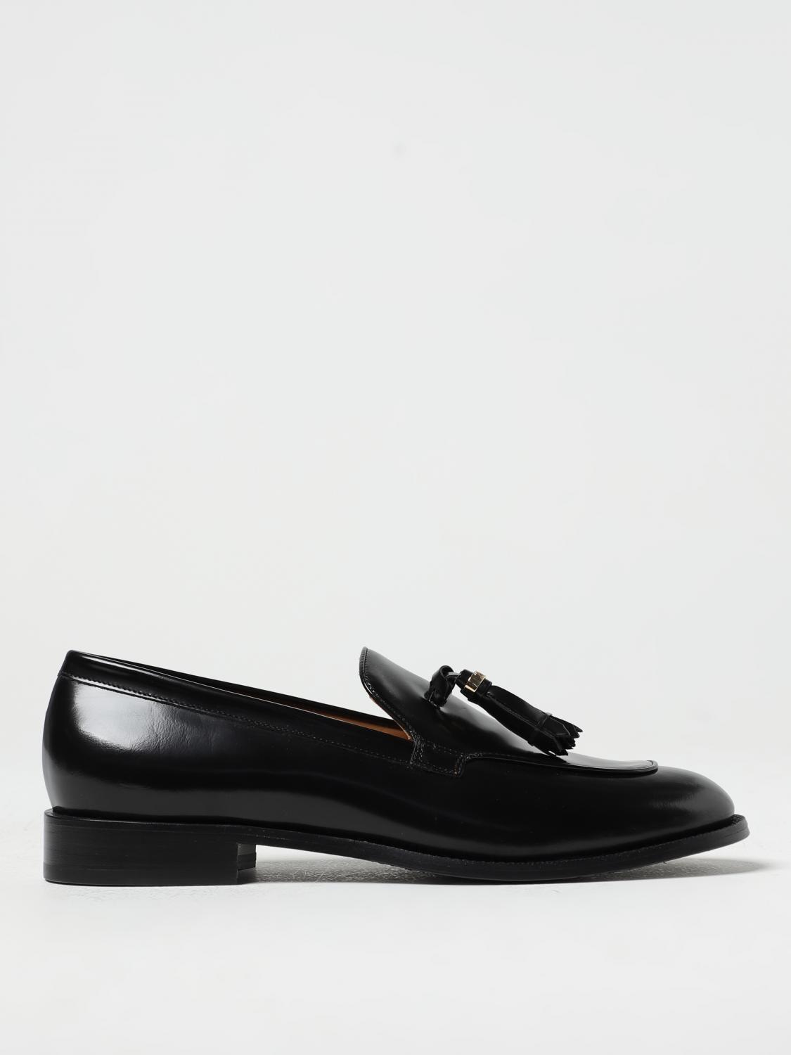 【関税＆送料込み】Max Mara 'Soft Loafers' Loafers Max Mara Black Genie Patent Fringes Loafers - Size 37