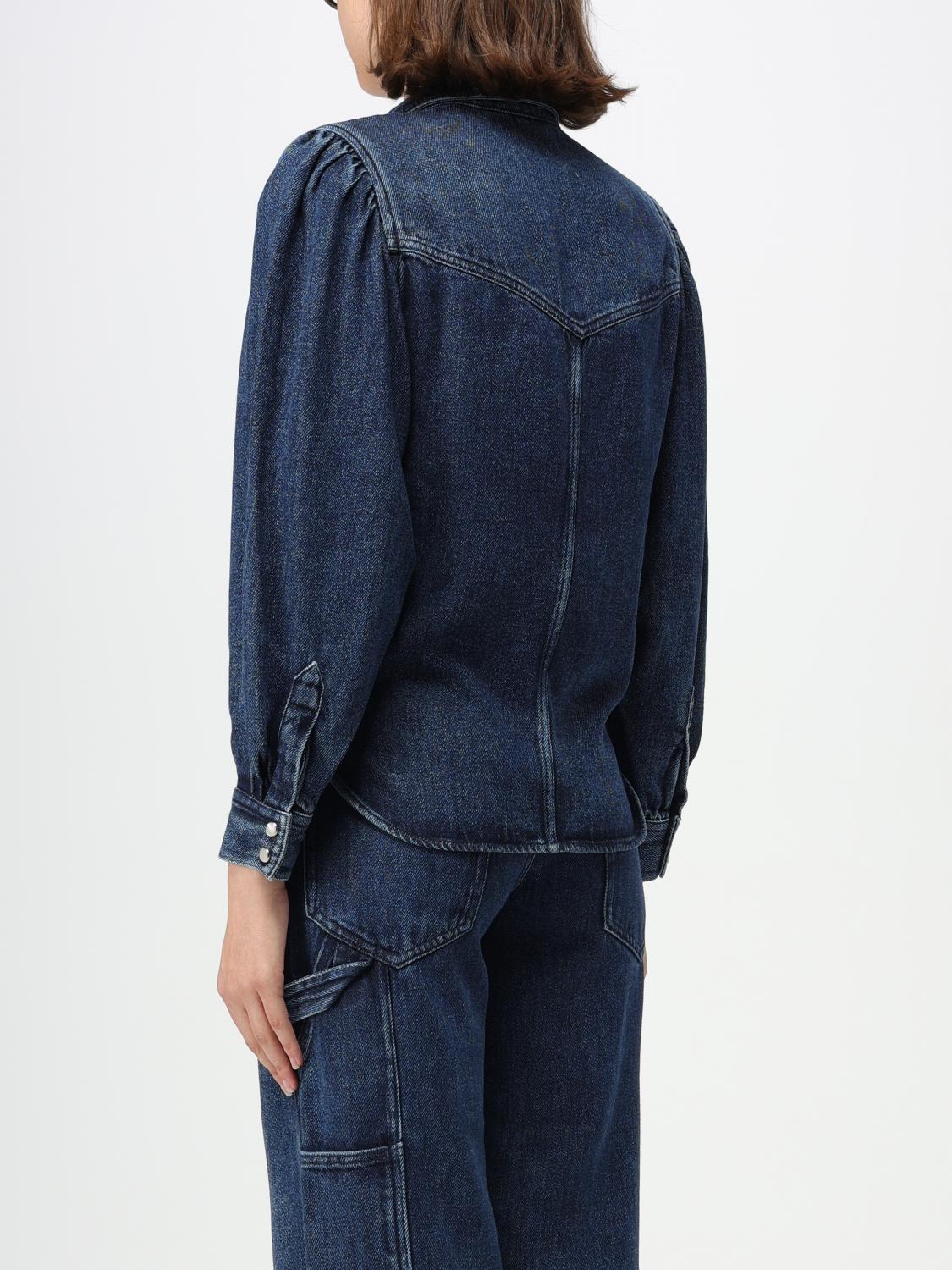 ISABEL MARANT ETOILE CAMISA: Camisa mujer Isabel Marant Etoile, Azul Oscuro - Img 3