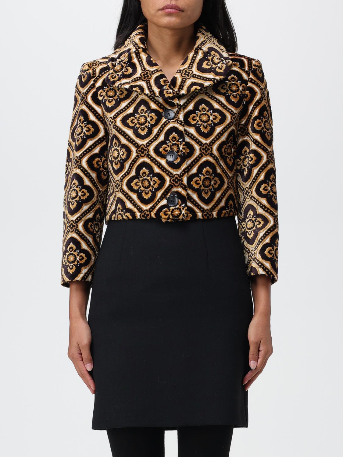 ETRO GIACCA: Giacca Etro in velluto con motivo jacquard, Fantasia - Img 1