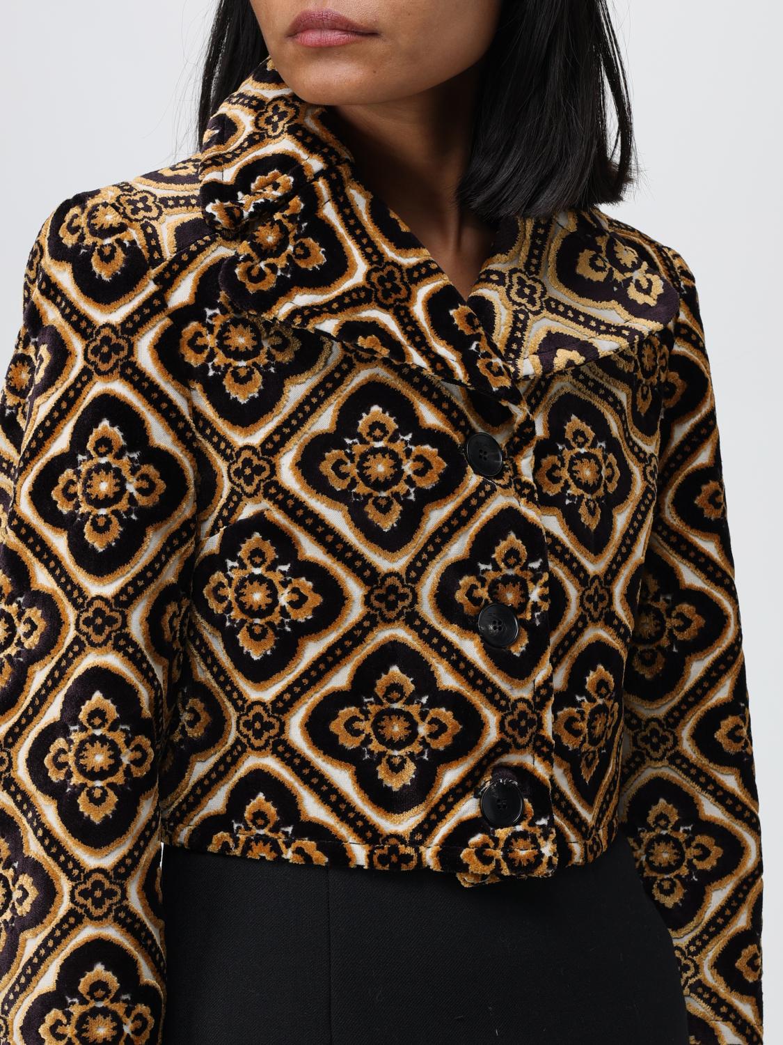 ETRO GIACCA: Giacca Etro in velluto con motivo jacquard, Fantasia - Img 5