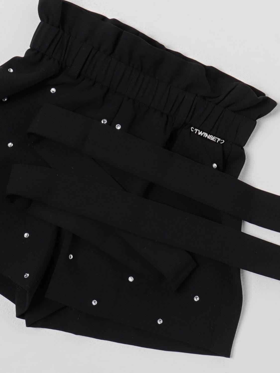 TWINSET PANTALONES CORTOS: Pantalones cortos niños Twinset, Negro - Img 3