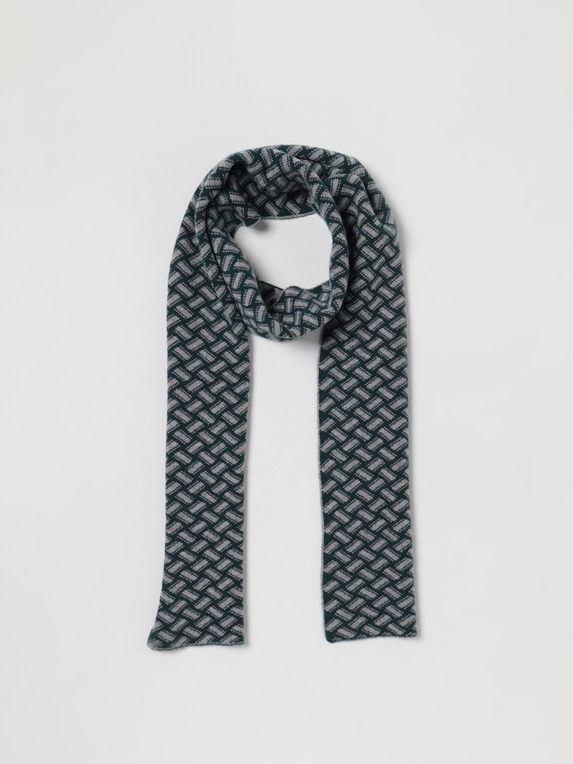 DRUMOHR SCARF: Drumohr scarf in cashmere with jacquard pattern, Green - Img 2