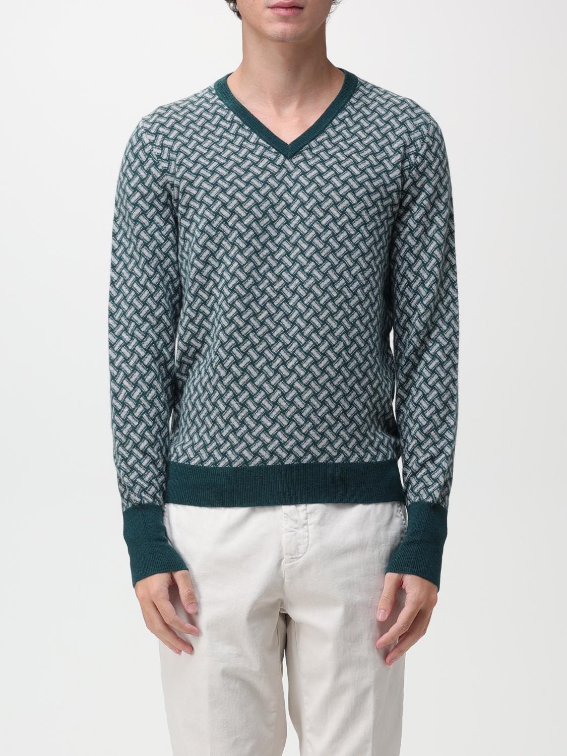 DRUMOHR SWEATER: Drumohr biscuit sweater in cashmere, Green - Img 1