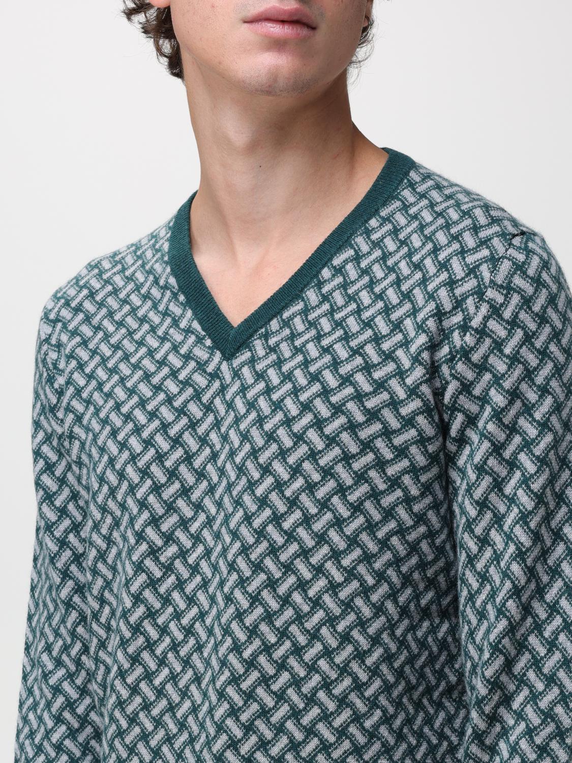 DRUMOHR SWEATER: Drumohr biscuit sweater in cashmere, Green - Img 3