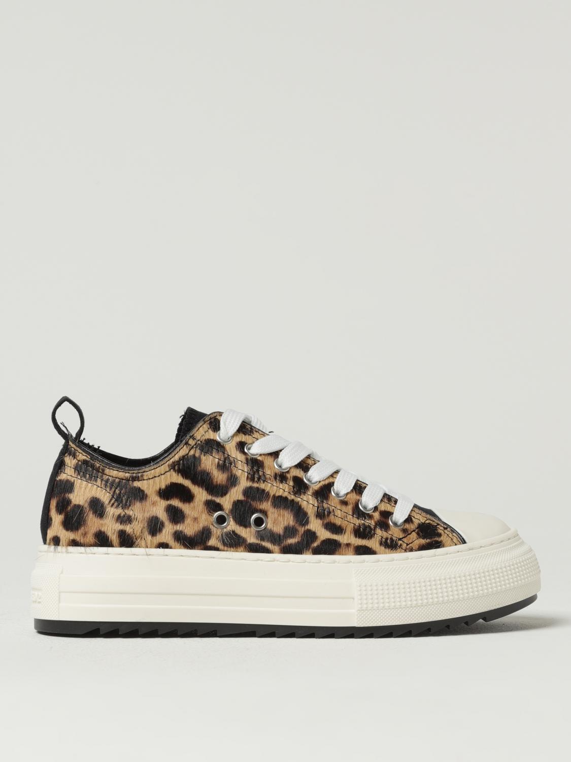 DSQUARED2 SNEAKERS: Sneakers Canadian Dsquared2 in cavallino, Beige - Img 1